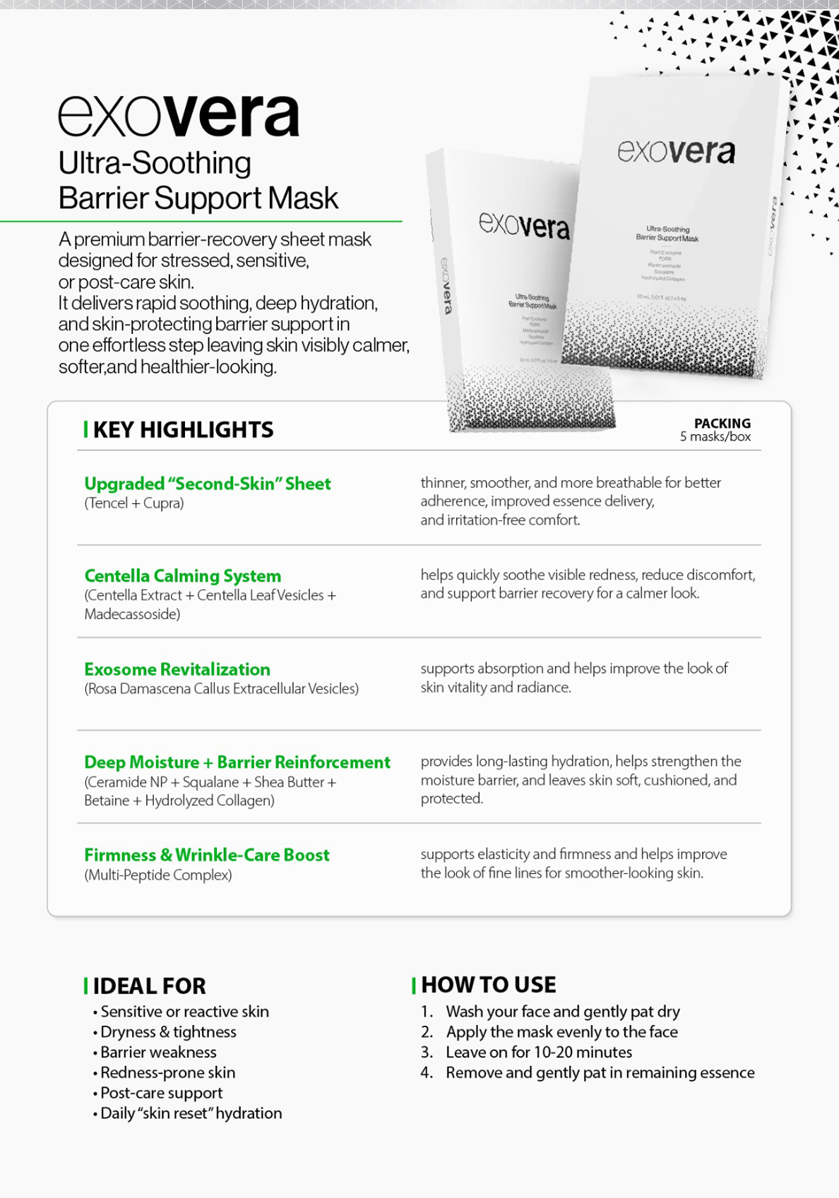 Exovera Exosome Soothing Mask - image 8